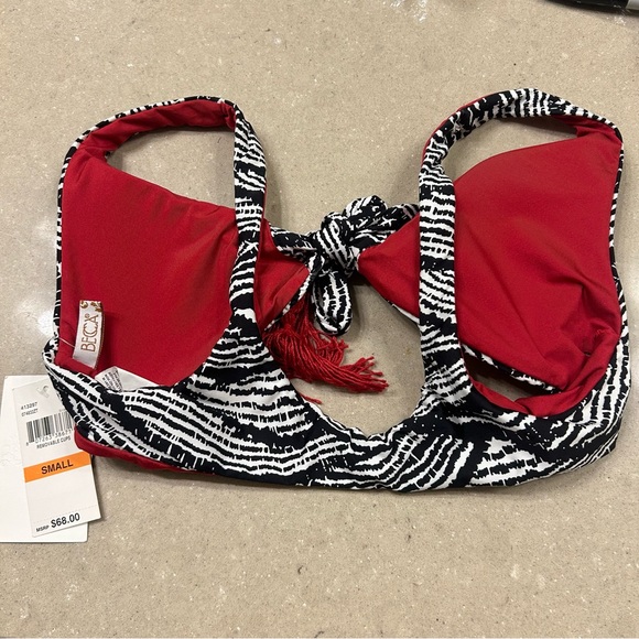 Becca Swim tie-front Bodhi Tree Classic print bikini top with Tassle - Picture 7 of 8